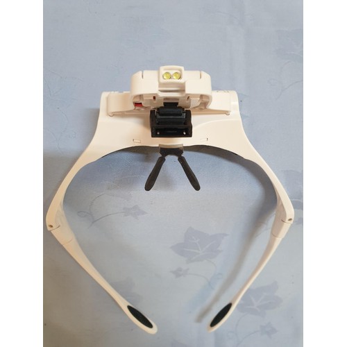 5 - Eyeglasses Bracket / Headband Interchangeable Magnifier with 2 - Led (Basic Test and Working)