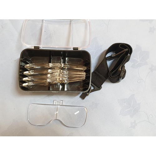 5 - Eyeglasses Bracket / Headband Interchangeable Magnifier with 2 - Led (Basic Test and Working)