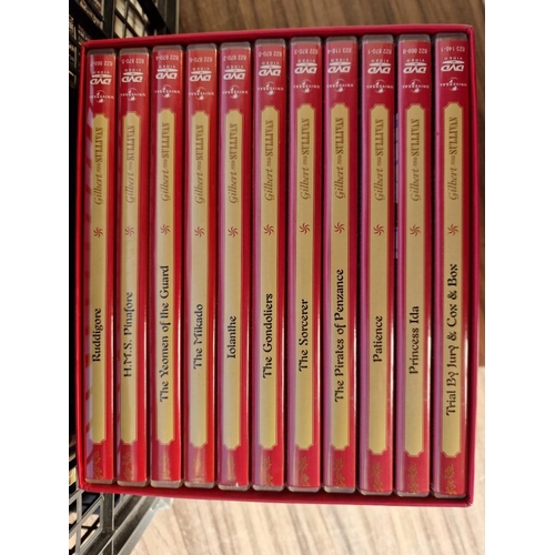 177 - Box of DVD Box Sets, Approx. 12, Incl. Charles Dickens, Gilbert & Sullivan, Hitchcock, Oscar Wilde, ... 