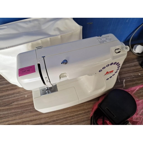 182 - Jem Janome Electric Sewing Machine with Foot Pedal and Cover * Basic Test and Working *