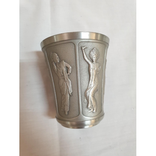 534 - Selangor Pewter Wine Cup, Visit Asean 1992 (Exclusive for Singapore Airlines) Together with White Me... 