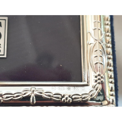 169 - Carrs Silverware .925 Silver Ornate Frame in Original Box  (10 x 11.5cm)