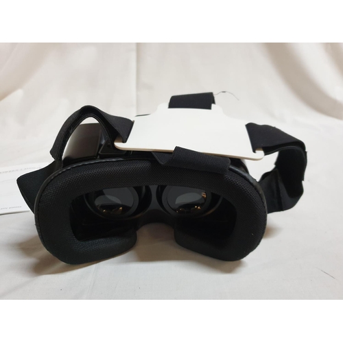 352 - VR Box Virtual Reality Glasses (A/F) Together with Android Headphones (A/F) No Charger)