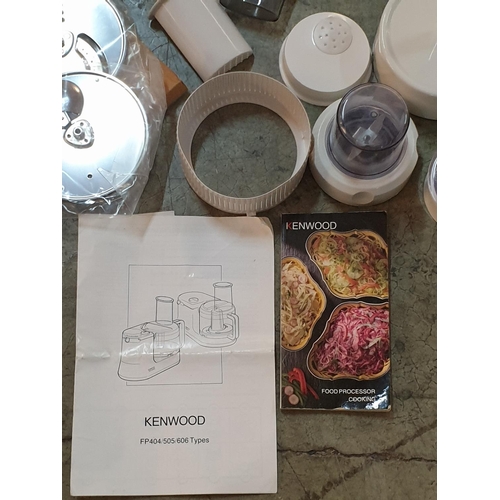 354 - Kenwood Electric Food Processor with Accessories, FP404 (A/F, Un-Tested, No Plug)