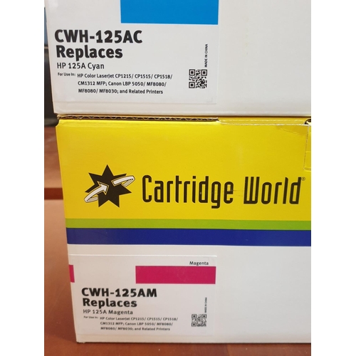 370 - Laser Cartridge, CWH-125AY/HP125A, Yellow, CWH-125AM/HP125A Magneta, CWH-125AC/HP125A Cyan Replaces ... 