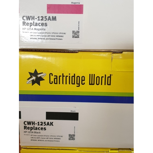 371 - Laser Cartridge, CWH-125AY/HP125A, Yellow, CWH-125AM/HP125A Magneta, CWH-125AC/HP125A Cyan Replaces ... 