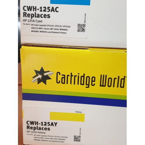 371 - Laser Cartridge, CWH-125AY/HP125A, Yellow, CWH-125AM/HP125A Magneta, CWH-125AC/HP125A Cyan Replaces ... 