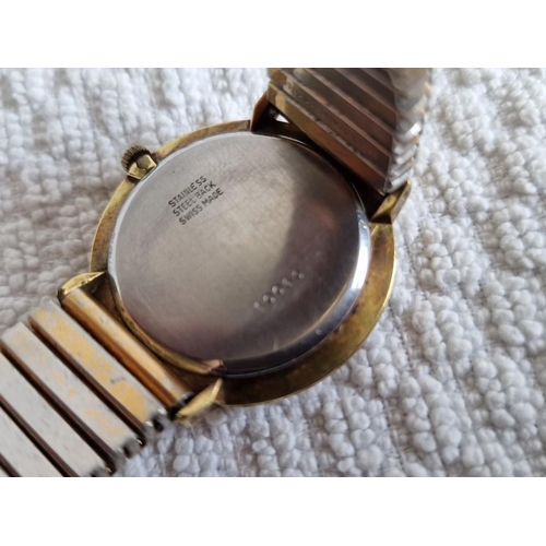 154 - Vintage Avia Gents Wrist Watch, Manual Wind * Running When Lotted * 17 Jewels, Incabloc, Swiss Made,... 