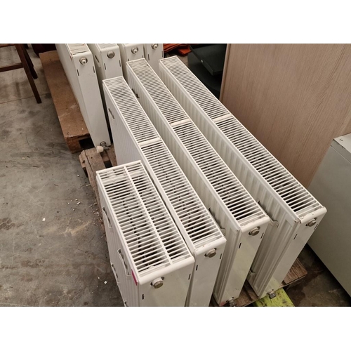 565 - 4 x Double Central Heating Radiators, (Approx. 40cm (x1pcs), 90cm (x1pc) and 100cm (x2pc) x H: 60cm)... 