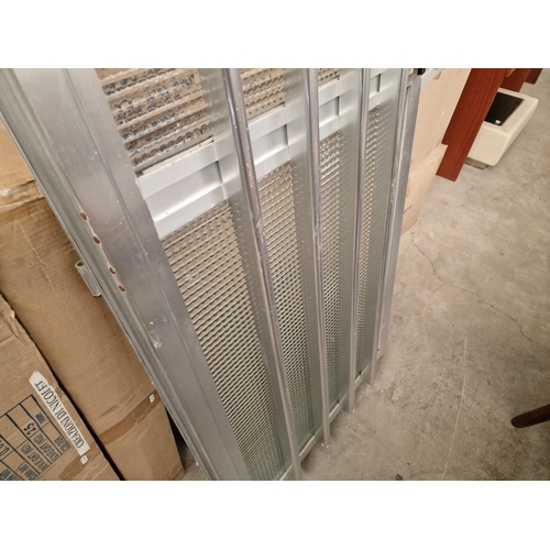 571 - Aluminium Door, Glazed with Security Bars, (Approx. 80 x 205cm)