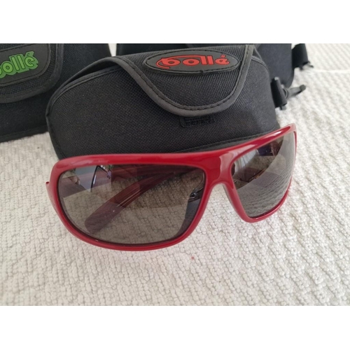 76 - 3 x Pairs of Bolle Sunglasses with Cases, Unused, (3)