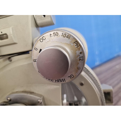 77 - Ophthalmic Refractor Head RH-11 (Eye Testing Unit) with Rule and Eye Test Reading Disc