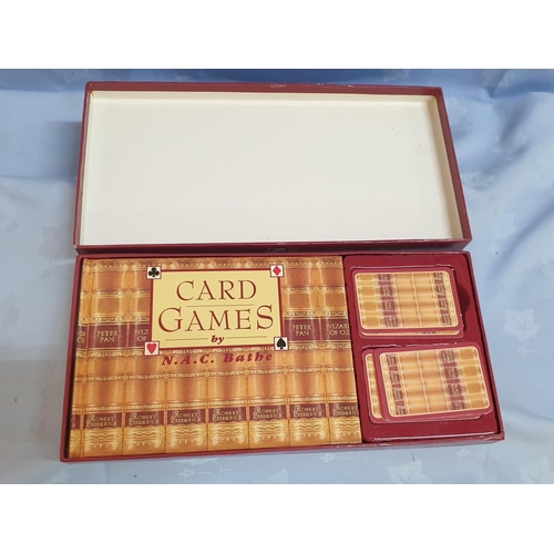 596 - Gift Set of Card Games inc; Playing Cards and Game Book