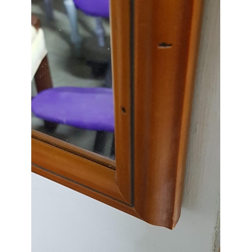 606 - Rectangular Mirror in Wooden Frame (45 x 65cm)