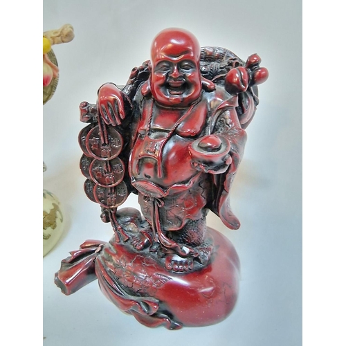 612 - 2 x Buddha Figurines