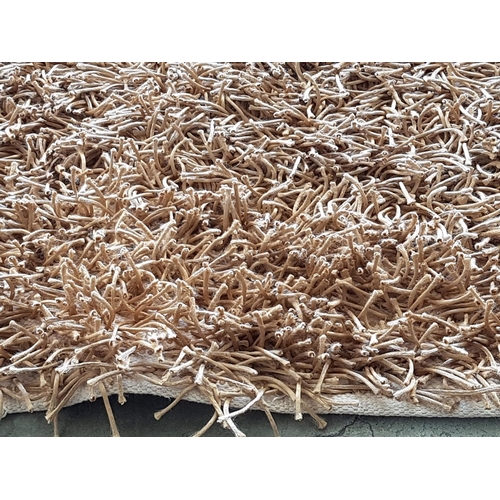 613 - Shag Pile Brown Rug (60 x 150cm)