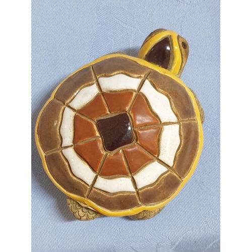 723 - Assorted Collection of Ornaments inc; White Metal / Brass Duck, H:12.5cm, Wooden / Ceramic Turtle, H... 