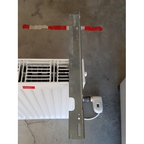 790 - Central Heating Double Radiator, Together with Metal Drawer / Storage Base Unit on Wheels, (2)