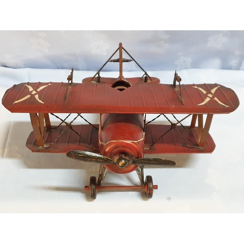 707 - Retro Aircraft Metal Decorative Model