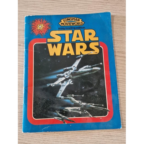 1 - Star Wars 24-Page Read-Along Book and 33 RPM Vinyl Record, Together with 'Longman Movie World' Easy ... 