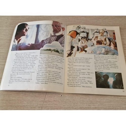 1 - Star Wars 24-Page Read-Along Book and 33 RPM Vinyl Record, Together with 'Longman Movie World' Easy ... 