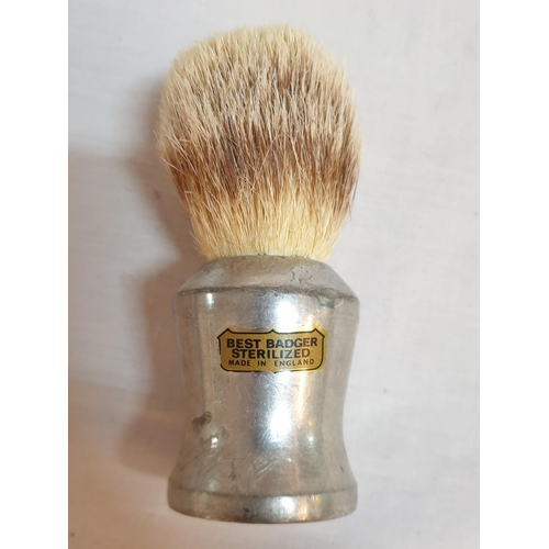 200 - Vintage Masons, Crab Tree & Evelyn, London Shaving Mug, Badger Hair Pewter Shaving Brush & Geof Trum... 