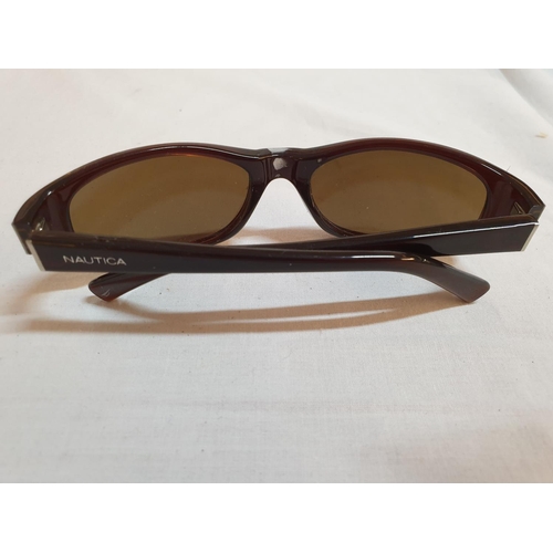 234 - Ladies Brown Frames Lenses, Sunglasses by Nautica 130 Big Sur with Case