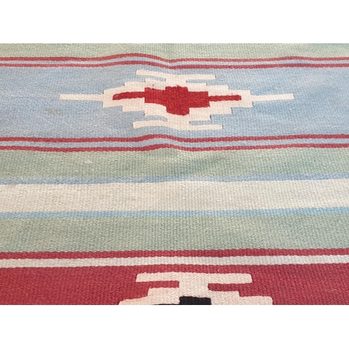 240 - Hand Woven Woolen Rug / Runner (Approx 65 x 180cm) and Woolen Rug (Approx 180 x 120cm)