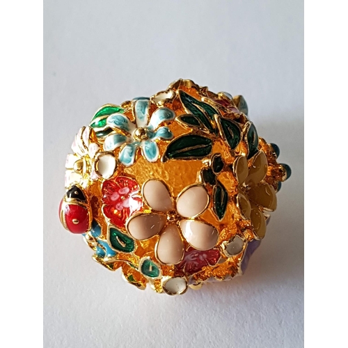 345 - Fancy Rings with Floral Pattern, Size M and Decorated with Turquoise Stone, Size R Believed to be St... 