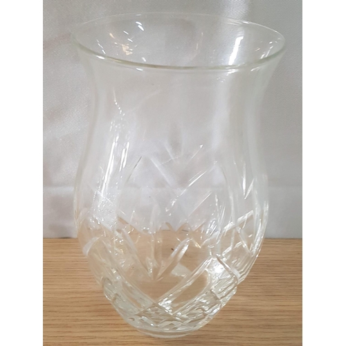 576 - Crystal Assorted Collection; Vase (H:18cm) Bell (H:20cm) Cream / Milk Jug (H:10.5cm) Sherry Glass (4... 