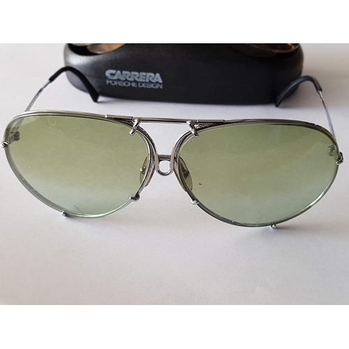 92 - Vintage Carrera Porsche Design Sunglasses with Extra 2 x Pair of Lenses in Original Case