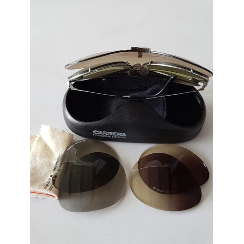 92 - Vintage Carrera Porsche Design Sunglasses with Extra 2 x Pair of Lenses in Original Case