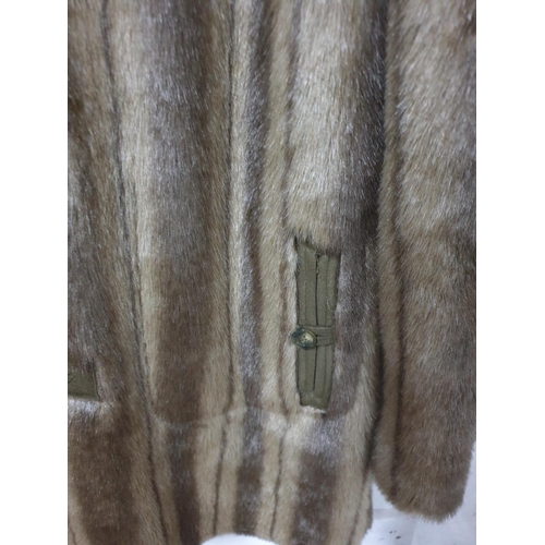 220 - Dennis Basso Faux Fur Reversible Designer Jacket