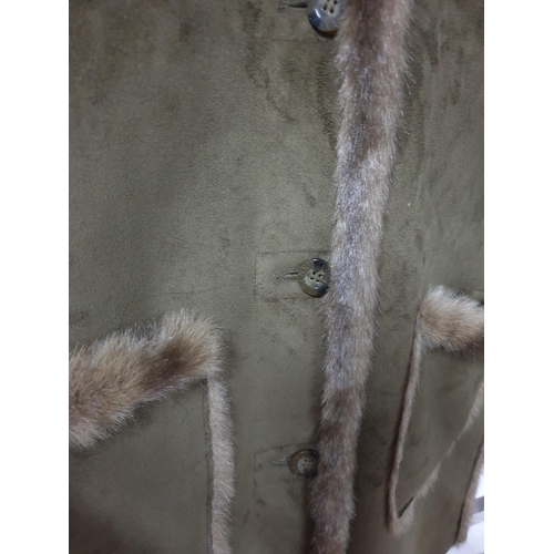 220 - Dennis Basso Faux Fur Reversible Designer Jacket