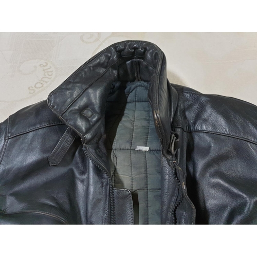 230 - Vintage Frank Thomas Heavy Leather Bikers Jacket