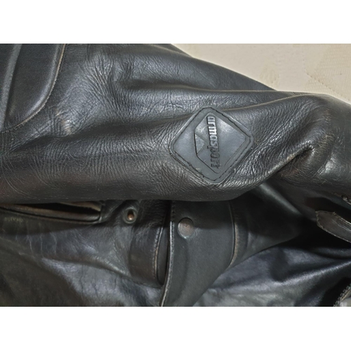 230 - Vintage Frank Thomas Heavy Leather Bikers Jacket