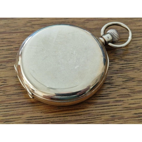 114 - Antique 9ct Gold Benson Open Face Pocket Watch, Manual Wind Adjustable Movement, Swiss Made, 17 Jewe... 