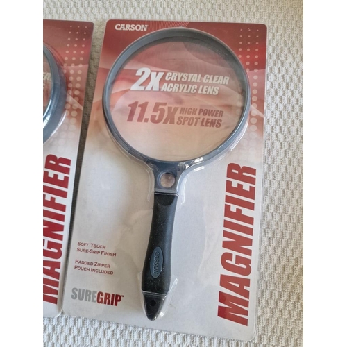 59 - 3 x Magnifiers, in Packets (3)