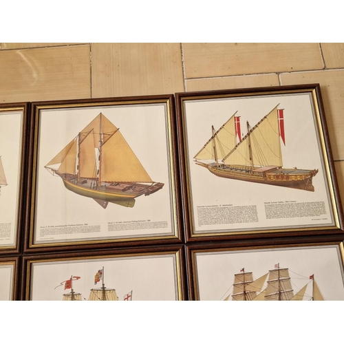 192 - Set / Collection of 20 x Framed Boat Pictures by 'Uwe Jarchow / Andres', (Approx. 30 x 30cm), (20)