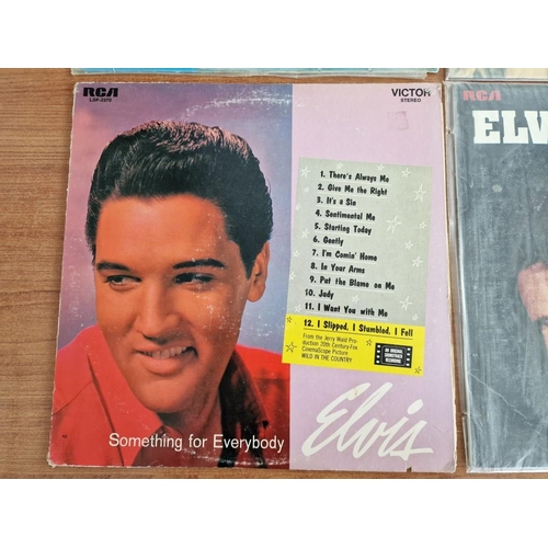 40 - Collection of 4 x Elvis Presley LP Vinyl Records; Something for Everybody, Easy Come Easy Go, Elvis ... 