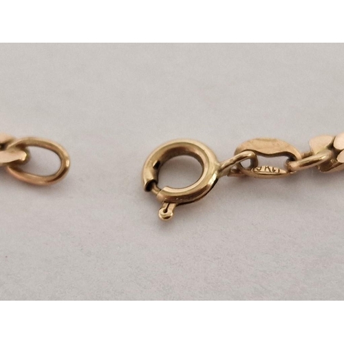 96 - 9ct Gold Bracelet, (Approx. L: 20cm, Weight 4.8g)