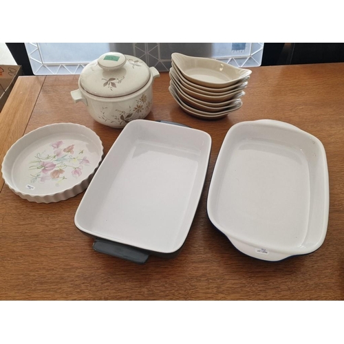 196 - Collection of Casserole Dishes and Tableware, Incl. Royal Doulton Lambethware Sandsprite Lidded Cass... 