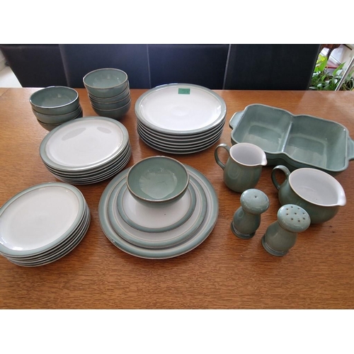 205 - Collection of Denby Tableware, 8-Place Dinner Set (8 x Dinner Plates, 8 x Side Plates, 7 x Saucers a... 