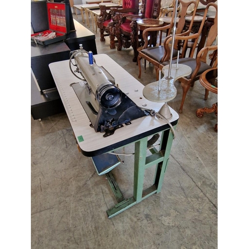 321 - Juki DDL-555 Industrial Sewing Machine on Table with Foot Pedal