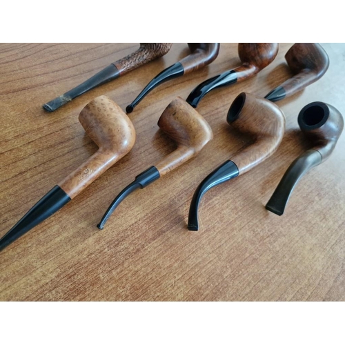 135 - Collection of 8 x Assorted Vintage Smoking Pipes (see multiple images for makers), (8)