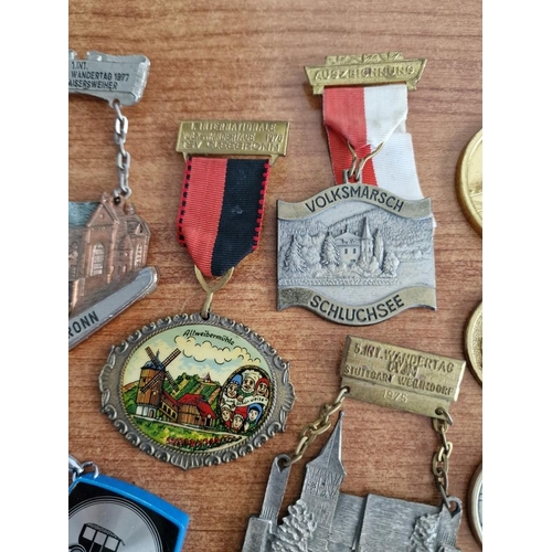 137 - Collection of Assorted Medals / Badges, Vintage German, Sporting, etc, Together with 'Vintage Car' K... 