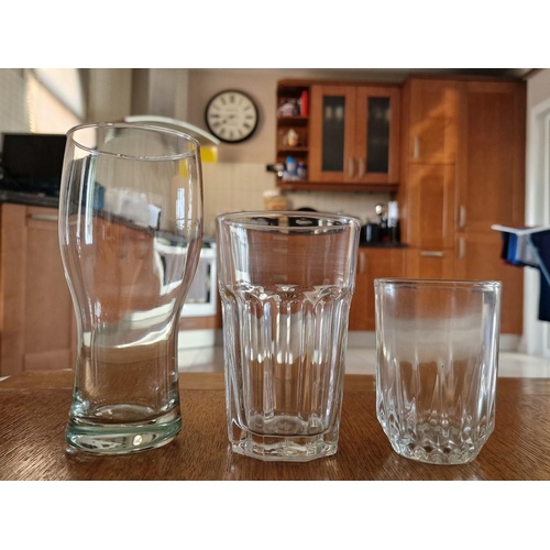 176 - Collection of Glassware; 3 x Sets / Types (7 x Pint Glasses, 7 x IKEA Glass and 18 x Water Glasses),... 