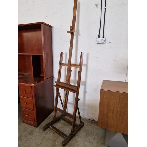 349 - Large Floor Standing Wooden Artists Easel