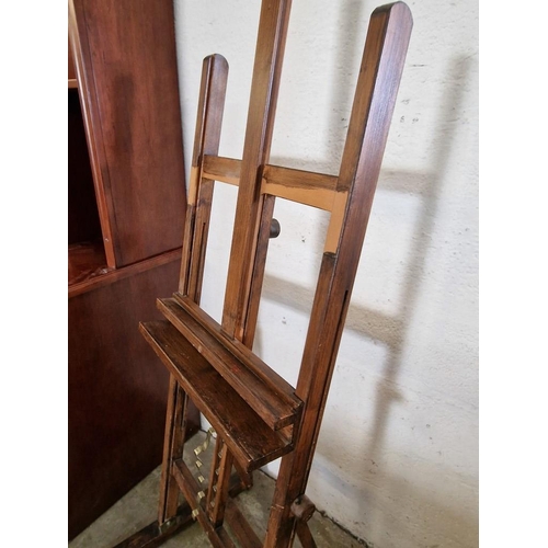 349 - Large Floor Standing Wooden Artists Easel