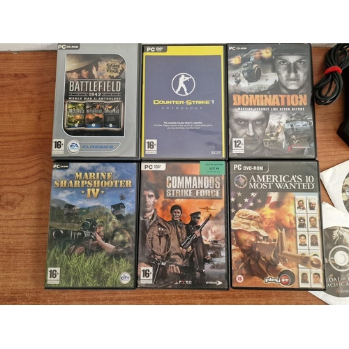 44 - Collection of PC Games and Logitech Attack 4 USB Joystick